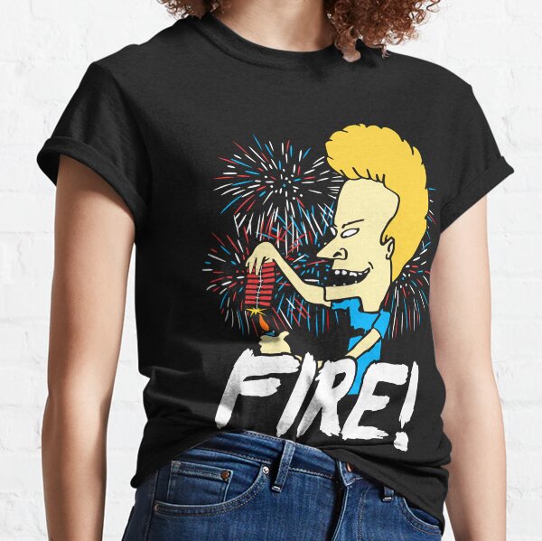  Beavis Fire - 4th of July Funny  Classic T-Shirt