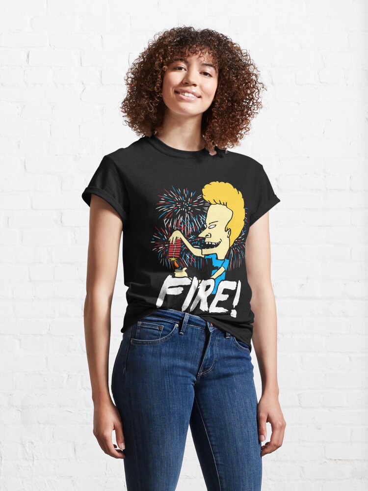 Discover Beavis Fire - 4th of July Funny  Classic T-Shirt