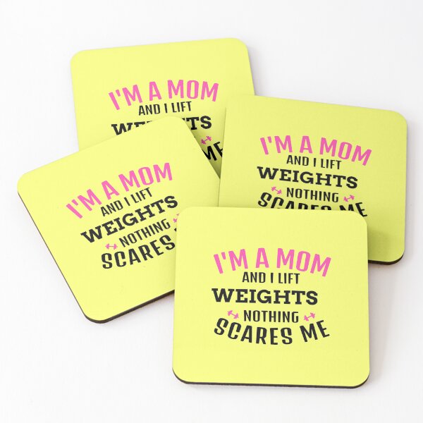 Item preview, I'm A Mom And I Lift Weights, Nothing Scares Me Black - Funny Gym designed and sold by GymWearDepot.