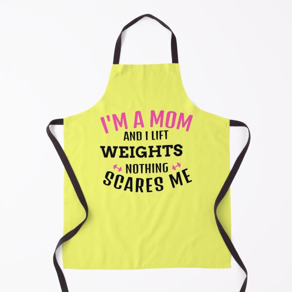 Item preview, I'm A Mom And I Lift Weights, Nothing Scares Me Black - Funny Gym designed and sold by GymWearDepot.