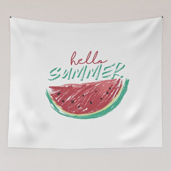 Item preview, watercolor  red Cool Delicious Watermelon hello summer  designed and sold by Queengood.