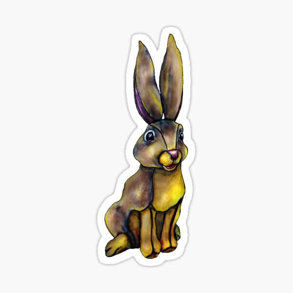 Item preview, Stuffed animal hare illustration no background designed and sold by Pauletart.