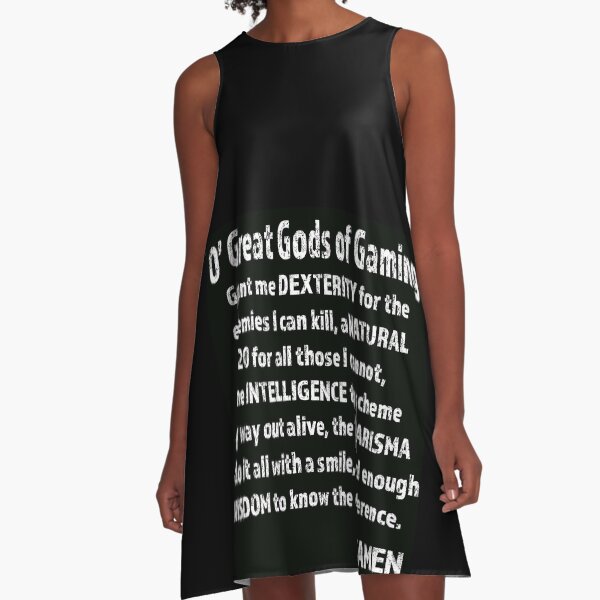 Great Gods of Gaming A-Line Dress