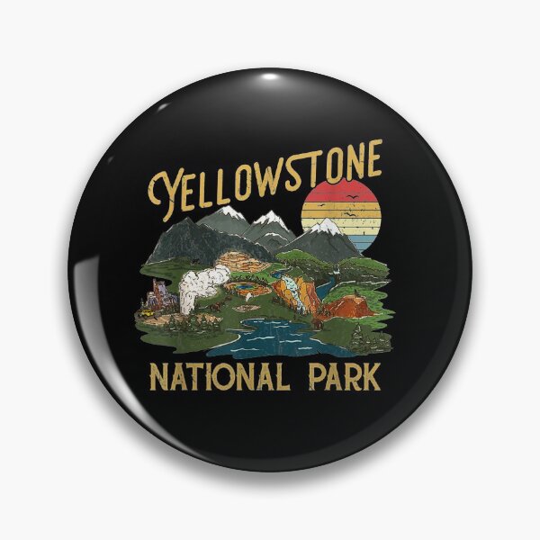 Item preview, Vintage Retro Yellowstone National Park T- designed and sold by kovacekgxb.