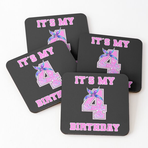 Item preview, Its My 4th Birthday Shirt Tie dye 4 Yrs Old Gift for Girls TShirt44 designed and sold by alyssanmpmju.