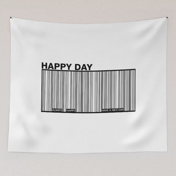 Artikelvorschau, Barcode T-ShirtHappy Day Barcode entworfen und verkauft von PembMarou.