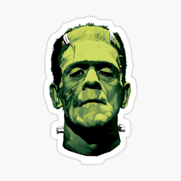 Frankenstein T-ShirtThe Monster (Classic Greens Version) Sticker