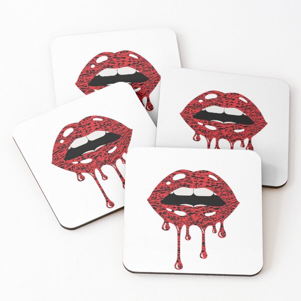 Item preview, Dripping Red Leopard Lips designed and sold by FunWithChemo.