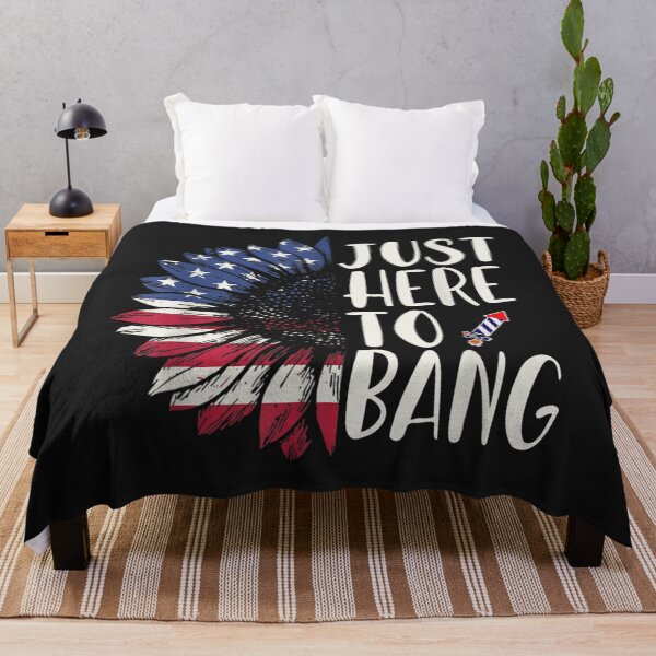 Item preview, Just Here To Bang 4th Of July 2021 Sunflower Firework TShirt37 designed and sold by alyssanmpmju.