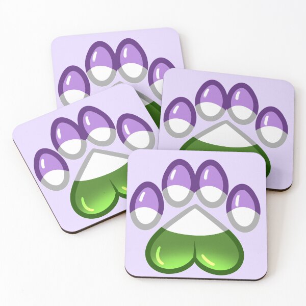 Item preview, LGBTQ+ Pride Heart Pawprint - Genderqueer designed and sold by leashonlife.