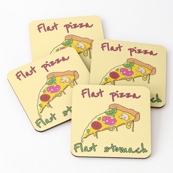 Item preview, Flat pizza Flat stomach designed and sold by LaftaDesign.