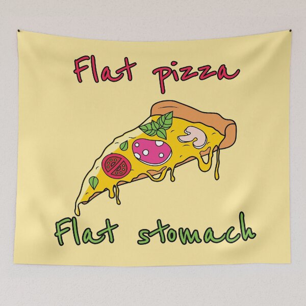 Item preview, Flat pizza Flat stomach designed and sold by LaftaDesign.