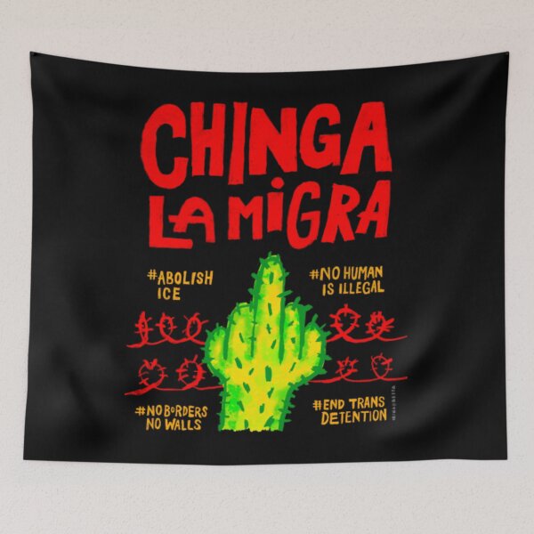 Item preview, Abolish Ice T-ShirtChinga La Migra designed and sold by PureAye.