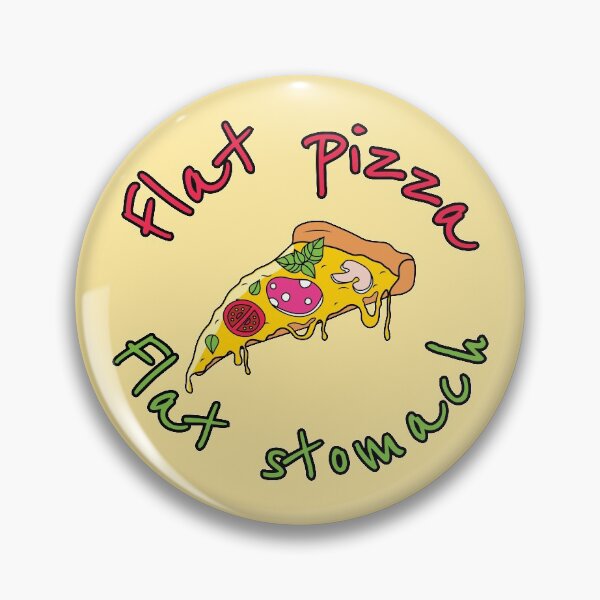 Item preview, Flat pizza Flat stomach designed and sold by LaftaDesign.