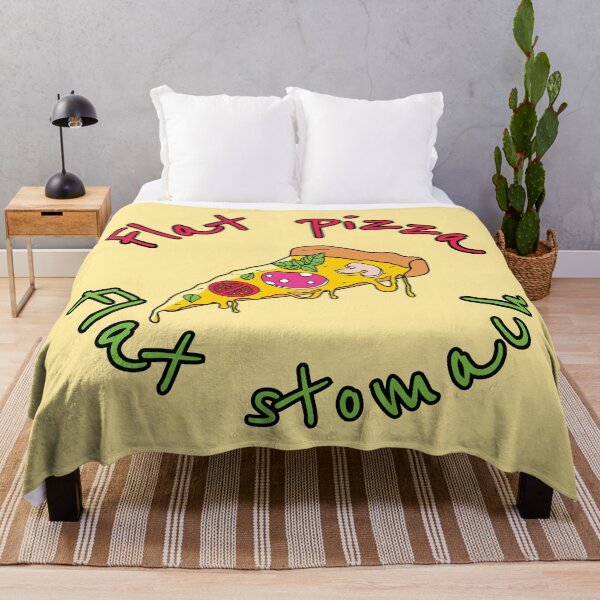 Item preview, Flat pizza Flat stomach designed and sold by LaftaDesign.