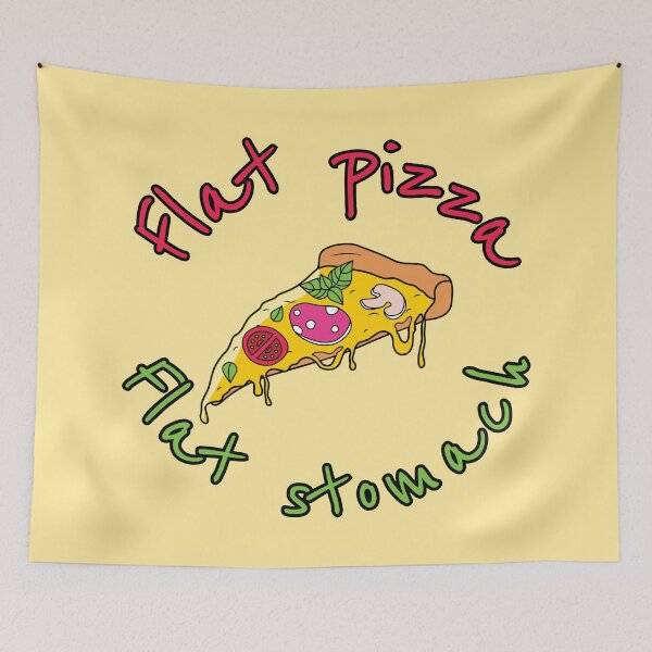 Item preview, Flat pizza Flat stomach designed and sold by LaftaDesign.