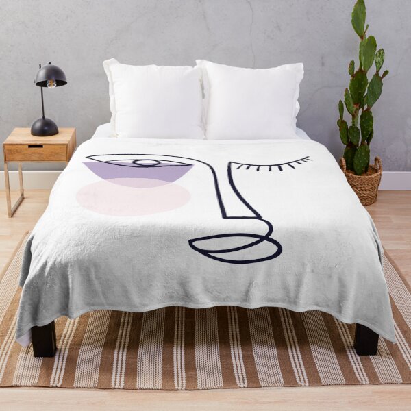 Item preview,  Woman smile Face girl drawing abstract abstractface oneline onelinedrawing, designed and sold by Queengood.