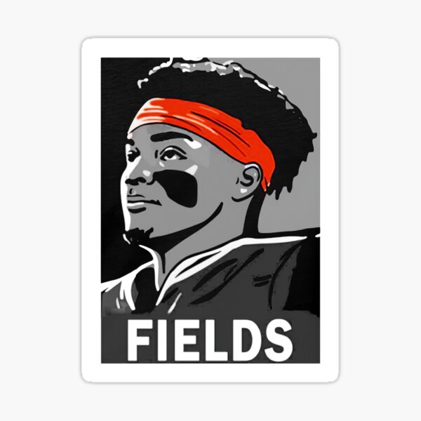 Justin Fields Jersey Sticker for Sale by bsweat