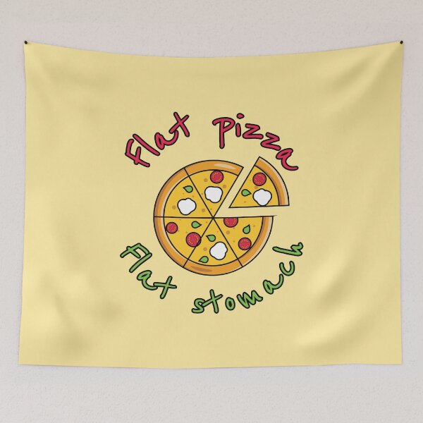 Item preview, Flat pizza Flat stomach designed and sold by LaftaDesign.