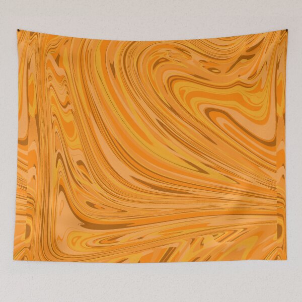 Item preview, Orange Abstract Watermarble Design designed and sold by Zeons-Art.