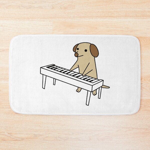 Item preview, Dog playing Piano designed and sold by line-on-line.