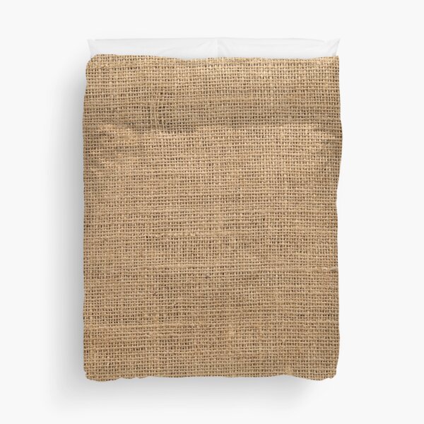 Burlap fiber Texture Background Pattern Duvet Cover