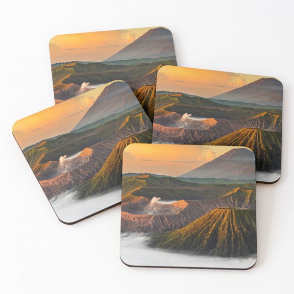 Item preview, Volcano With Mist Sunset designed and sold by IshitaPoint.