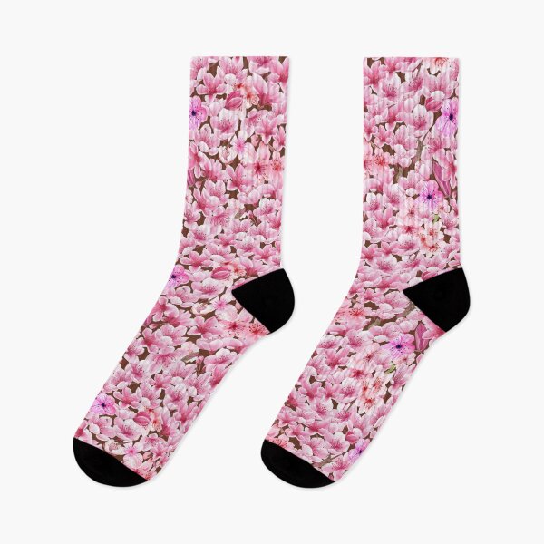 Item preview, A Sea of Fragrant Cherry Blossoms Pattern in Watercolor designed and sold by MyQueendom.