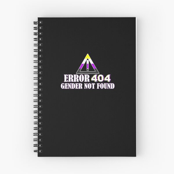 Item preview, Error 404 Gender Not Found Non Binary Agender LGBTQ Pride designed and sold by Jubiquirky.