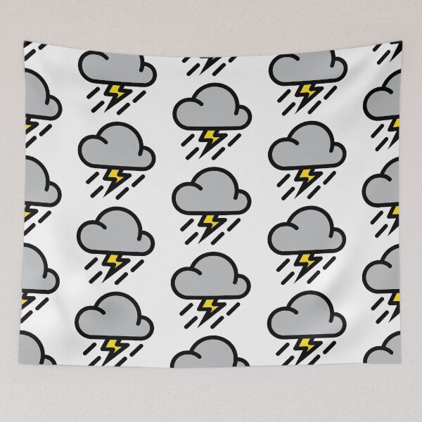 Item preview, Weather Icon - Thunderstorm designed and sold by HanzDesign.