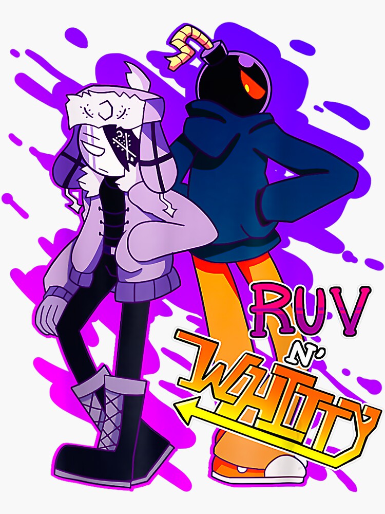 "FNF Game Ruv and Whitty" Sticker for Sale by Jubiquirky Redbubble