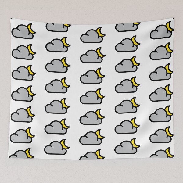 Item preview, Weather Icon - Cloudy Night designed and sold by HanzDesign.