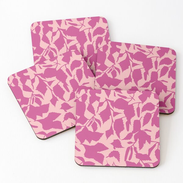 Item preview, Birch foliage fuchsia on light pink, seamless pattern designed and sold by colorofmagic.