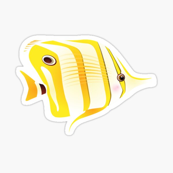 Sticker Falterfisch Redbubble