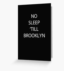 Tarjeta de felicitación No dormir hasta Brooklyn