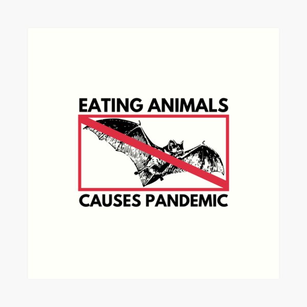Item preview, Eating Animals Causes Pandemic designed and sold by Bishop Creations.