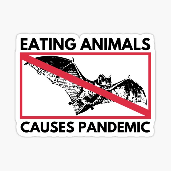 Item preview, Eating Animals Causes Pandemic designed and sold by Bishop Creations.