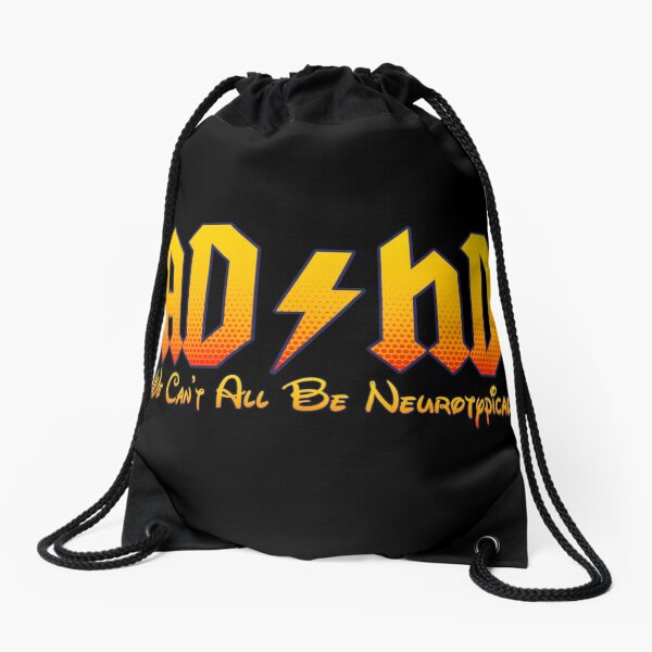ADHD Awareness Drawstring Bag