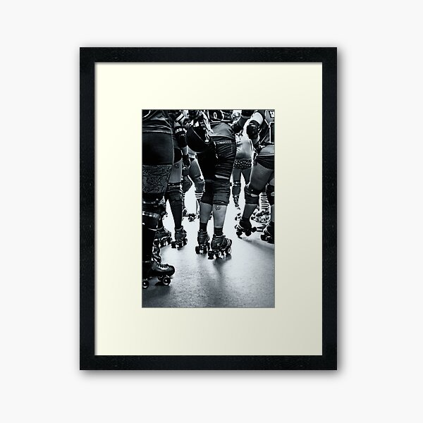 Roller derby team Framed Art Print
