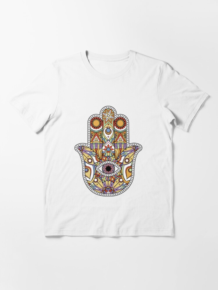 Hamsa T-Shirtla mano de fatima Sticker for Sale by MapBon