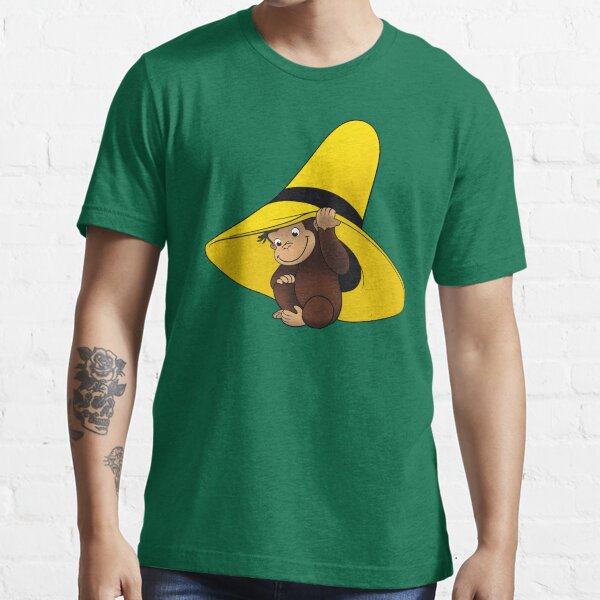 "Curious and the big yellow hat" Tshirt for Sale by monkey