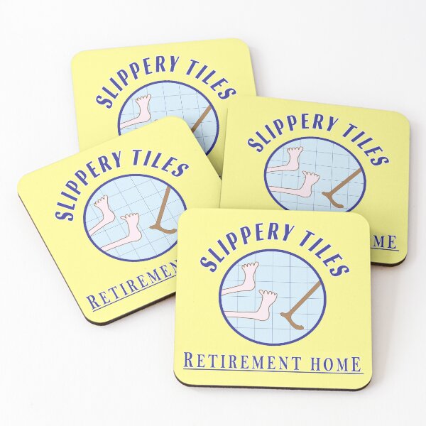 Item preview, Slippery Tiles Retirement Home designed and sold by skocartwork.