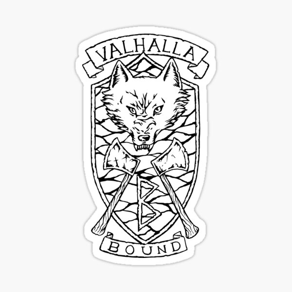 Valhalla Bound - On Black Sticker