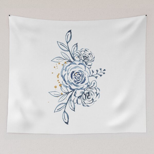 Item preview, Blue Watercolor Flower designed and sold by loriannlesley.