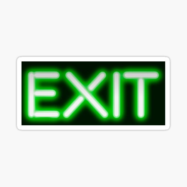 Item preview, EXIT designed and sold by aartidote.