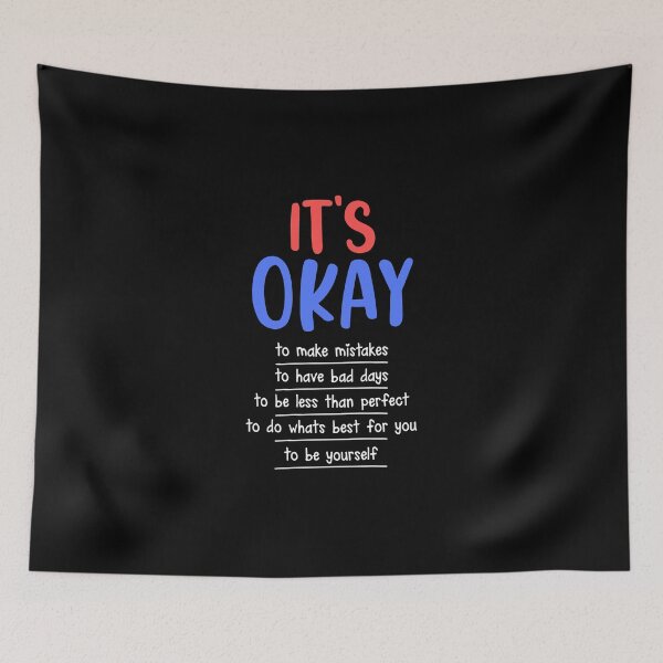 Item preview, It's Okay To Make Mistakes Be Yourself Feminist Feminism designed and sold by Nessshirts.