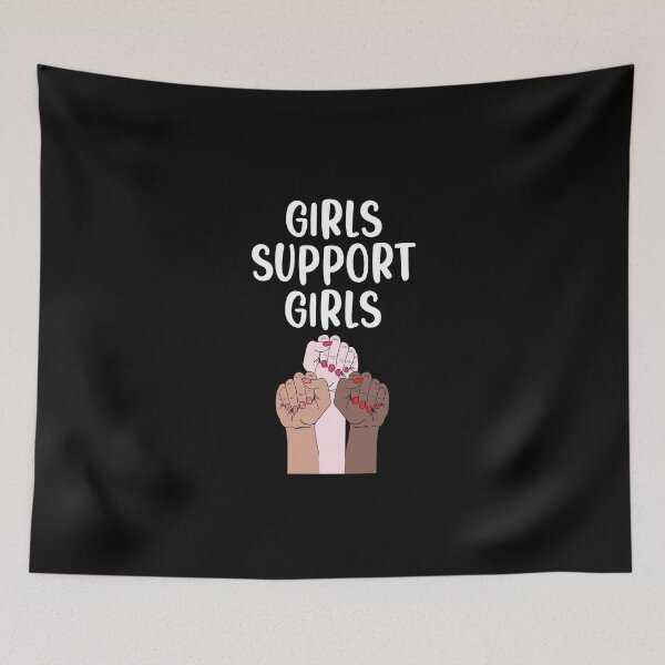 Item preview, Girls Support Girls Woman Power Feminism Empowered Women designed and sold by Nessshirts.