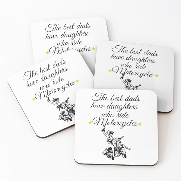 Item preview, The best dads have daughters who ride motorcycles. designed and sold by Preetydesign.