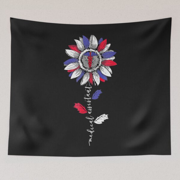 Item preview, Medical Assistant Sunflower American Flag 4th July Plus Size TShirt20 designed and sold by alyssanmpmju.