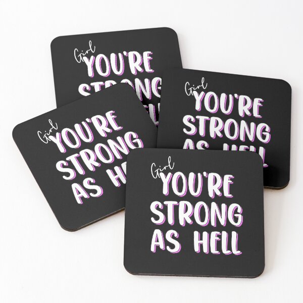 Item preview, Girl You're Strong As Hell Inspiring Women Empowered Women designed and sold by Nessshirts.